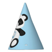 Blue Panda Bear Geburtstagsparty Partyhütchen (Rechts)
