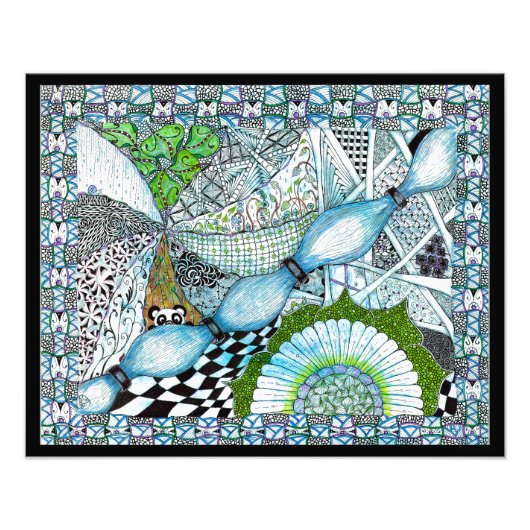 Blue Panda Fotodruck (Vorne)