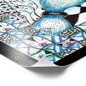 Blue Panda Fotodruck (Ecke)