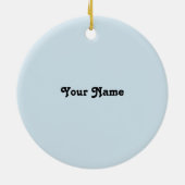 Blue Pansy Beautician Keramik Ornament (Hinten)