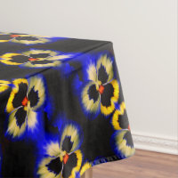 Blue Pansy Blume Abstraktes Muster