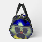 Blue Pansy Blume Personalisiert Duffle Bag (Rechts)
