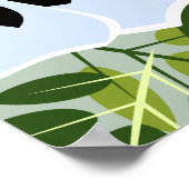 Blue Pansy Blume Poster (Ecke)