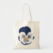 Blue Pansy Blume Tragetasche (Vorne)