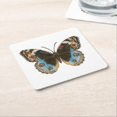 Blue Pansy Butterfly Rechteckiger Pappuntersetzer (angewinkelt)