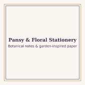 Blue Pansy Floral Notebook | Elegant Botanical Jou Notizblock