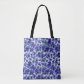 Blue Pansy Flowers Tasche (Vorderseite)