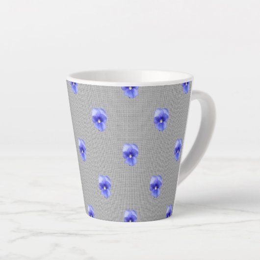 Blue Pansy Milchtasse (Rechte Ecke)