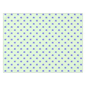 Blue Pansy on Mint - Tablecloth Tischdecke (Vorderseite (Horizontal))