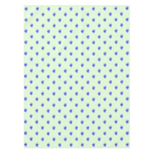 Blue Pansy on Mint - Tablecloth Tischdecke