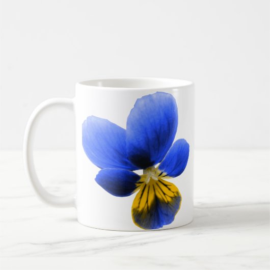 Blue Pansy Tasse (Links)