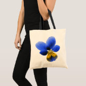 Blue Pansy Tote Bag Tragetasche (Vorderseite (Produkt))