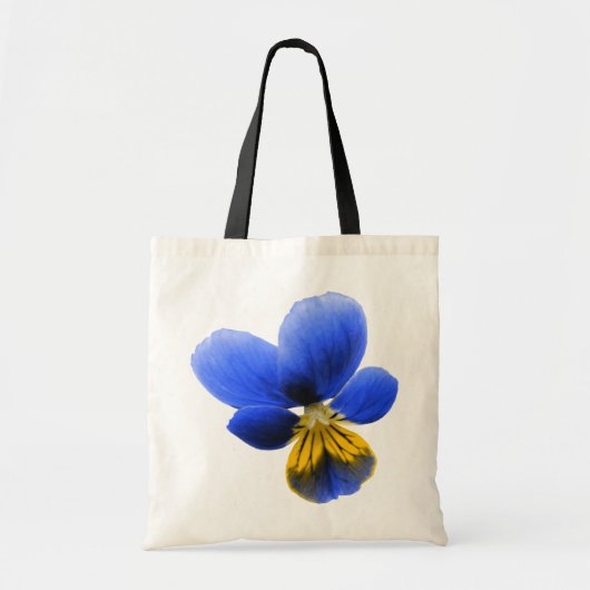 Blue Pansy Tote Bag Tragetasche (Vorne)