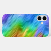 Blue Pansy Wavy Texture Case-Mate iPhone Hülle (Rückseite (Horizontal))