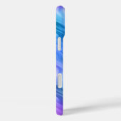 Blue Pansy Wavy Texture Case-Mate iPhone Hülle (Rückseite / Rechts)