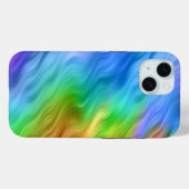 Blue Pansy Wavy Texture Case-Mate iPhone Hülle (Rückseite (Horizontal))