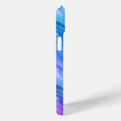 Blue Pansy Wavy Texture Case-Mate iPhone Hülle (Rückseite / Rechts)