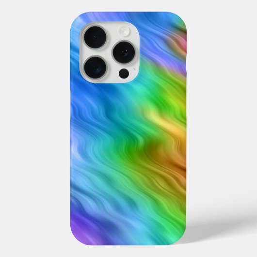 Blue Pansy Wavy Texture Case-Mate iPhone Hülle (Rückseite)