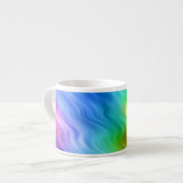 Blue Pansy Wavy Texture Espressotasse
