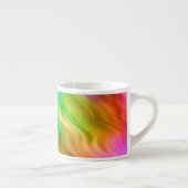 Blue Pansy Wavy Texture Espressotasse (Rechts)