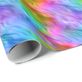 Blue Pansy Wavy Texture Geschenkpapier (Rolleneckpunkt)