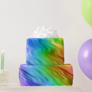 Blue Pansy Wavy Texture Geschenkpapier