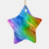 Blue Pansy Wavy Texture Keramikornament (Rechts)