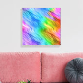 Blue Pansy Wavy Texture Leinwanddruck (Insitu (Wohnzimmer))