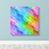 Blue Pansy Wavy Texture Leinwanddruck (Insitu (Holzboden))