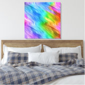 Blue Pansy Wavy Texture Leinwanddruck (Insitu (Schlafzimmer))