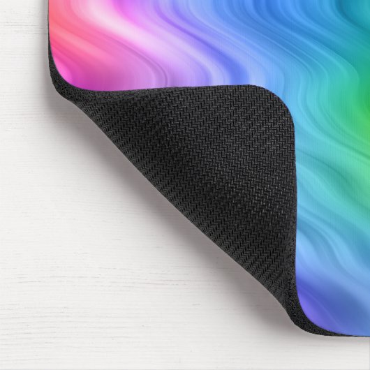 Blue Pansy Wavy Texture Mousepad (Ecke)