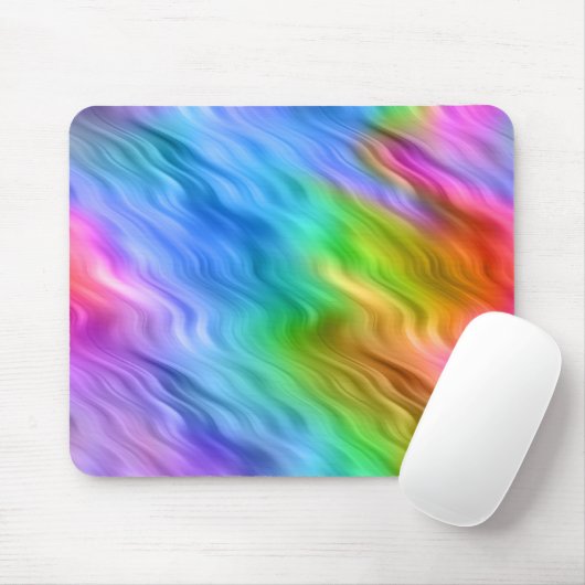 Blue Pansy Wavy Texture Mousepad (Mit Mouse)