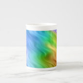 Blue Pansy Wavy Texture Porzellantasse (Vorderseite)
