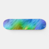 Blue Pansy Wavy Texture Skateboard (Horizontal)