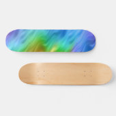 Blue Pansy Wavy Texture Skateboard (Horizontal)