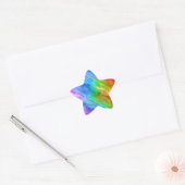 Blue Pansy Wavy Texture Stern-Aufkleber (Umschlag)