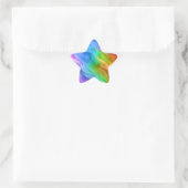 Blue Pansy Wavy Texture Stern-Aufkleber (Tasche)