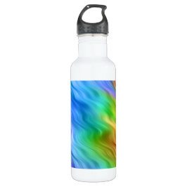 Blue Pansy Wavy Texture Trinkflasche