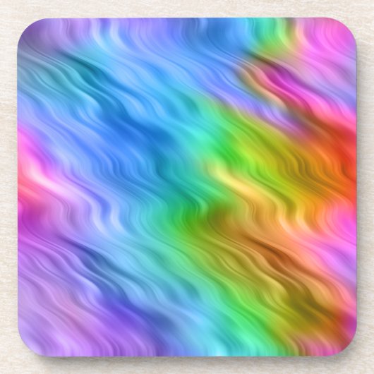 Blue Pansy Wavy Texture Untersetzer (Vorderseite)