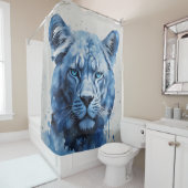 Blue Panther Duschvorhang (Beispiel)