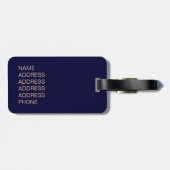 Blue Panther Gepäckanhänger (Rückseite horizontal)