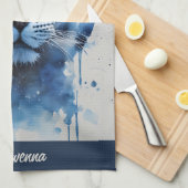 Blue Panther Geschirrtuch (Viertel Falte)