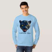 Blue Panther Head Silhouette T-Shirt (Vorne ganz)