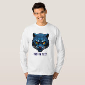 Blue Panther Head Silhouette T-Shirt (Vorne ganz)