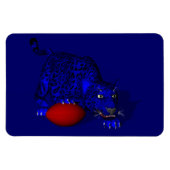 Blue Panther Magnet (Horizontal)
