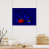 Blue Panther Poster (Küche)
