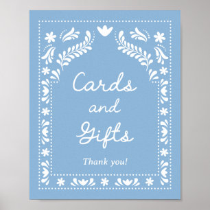 Blue Papado Cards and Gifts Zeichen Poster
