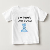 Blue Papa's Little Bunny T - Shirt und Geschenke (Vorderseite)