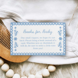 Blue Papel Picado Buchanfragemarke Begleitkarte