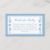 Blue Papel Picado Buchanfragemarke Begleitkarte (Vorderseite)